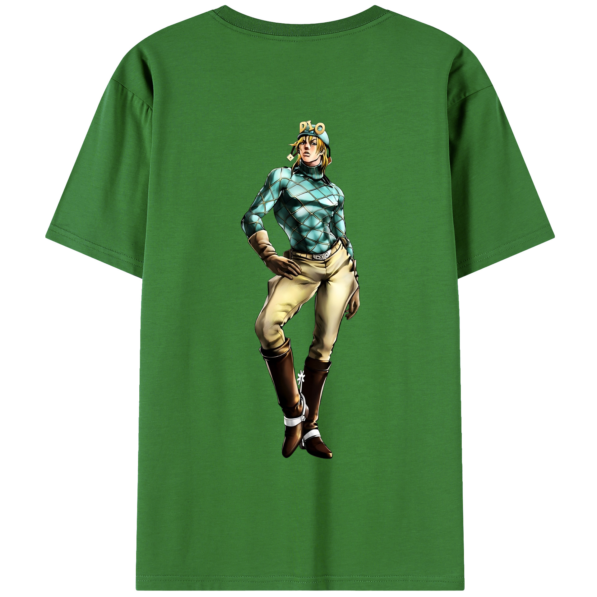（画像用） ジョジョの奇妙な冒険 ディオ?ブランドー JoJo's Bizarre Adventure Dio Brando レディース半袖Tシャツ(バックプリント)